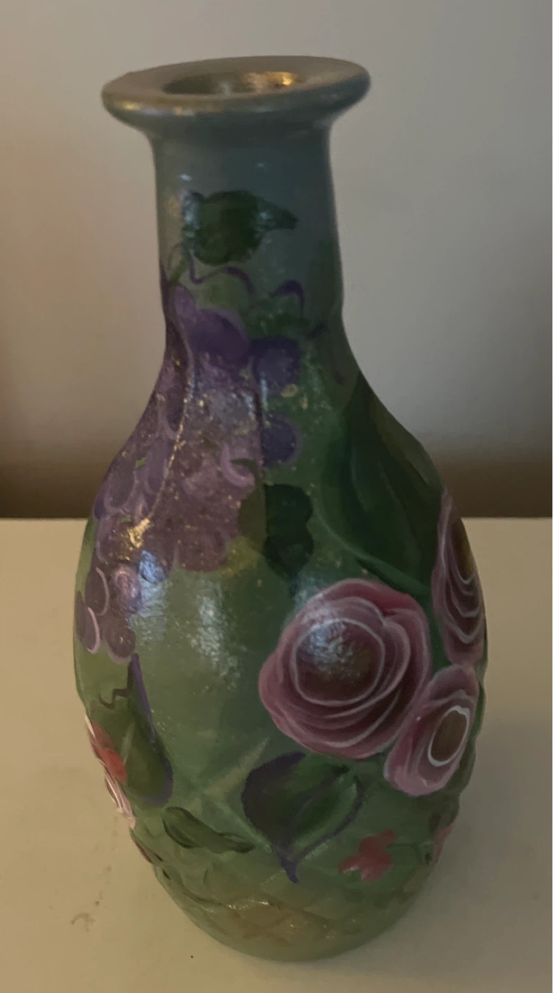 Decorative Vase with Floral Design - photo 2