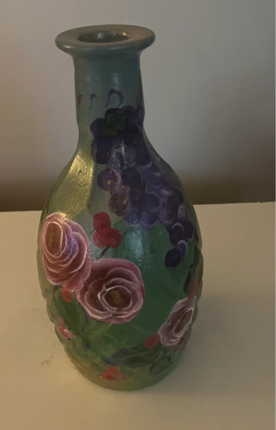 Decorative Vase with Floral Design