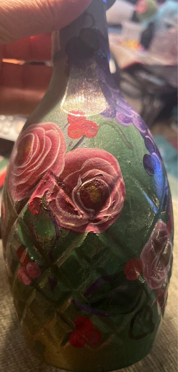 Decorative Vase with Floral Design - photo 4