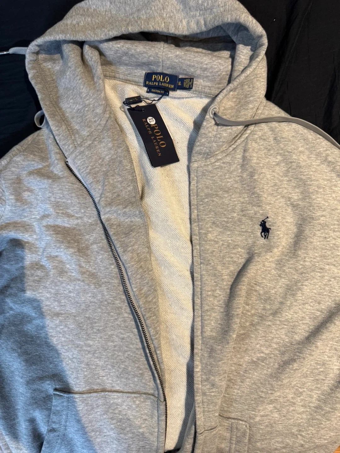 Polo Ralph Lauren Grey Zip-Up Hoodie and Sweatpants Set XL