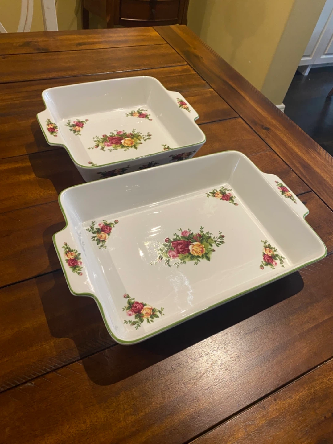 Royal Albert Old Country Roses Baking Dishes (Set of 2)