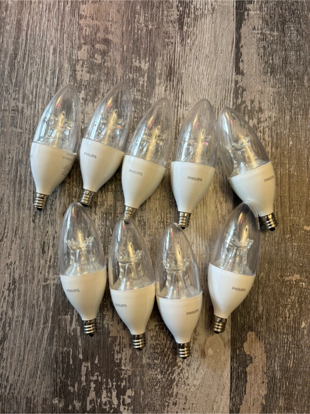 Philips 9-Pack Candelabra LED Light Bulbs