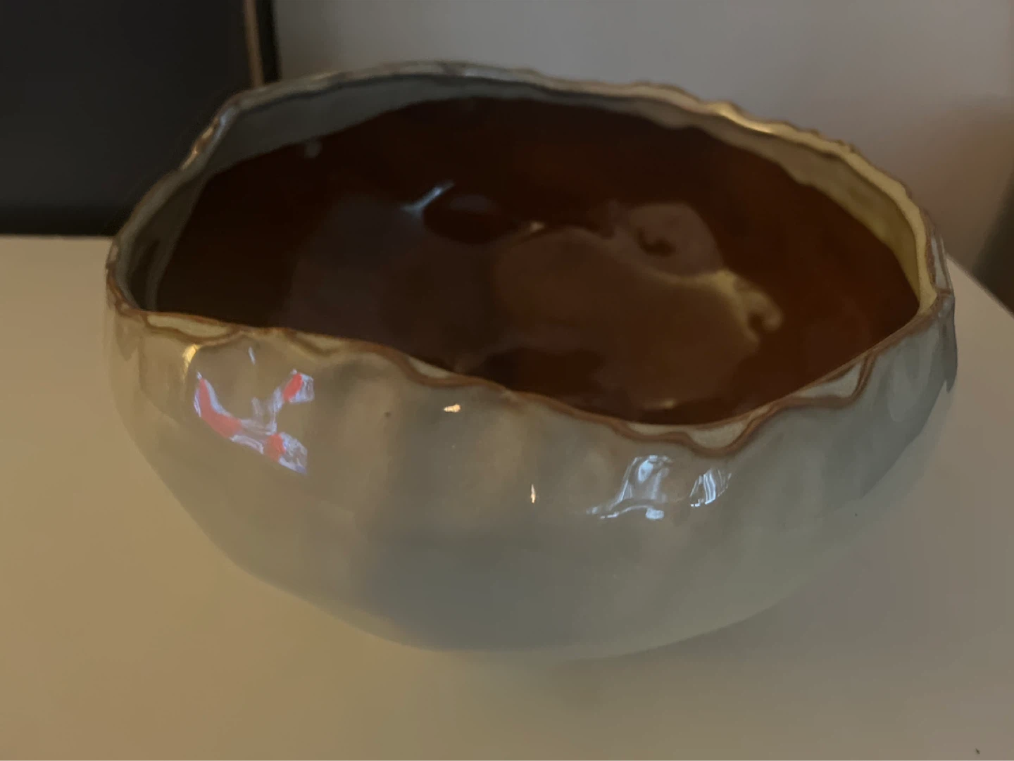Ceramic decorative bowl with unique wavy rim - photo 5
