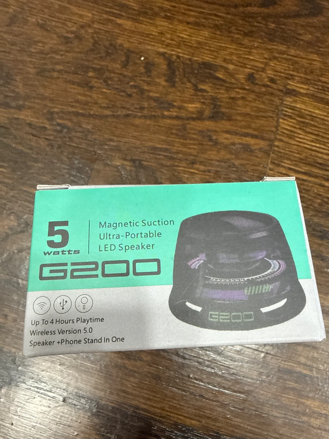G200 Magnetic Suction Ultra-Portable LED Speaker - 5 Watts