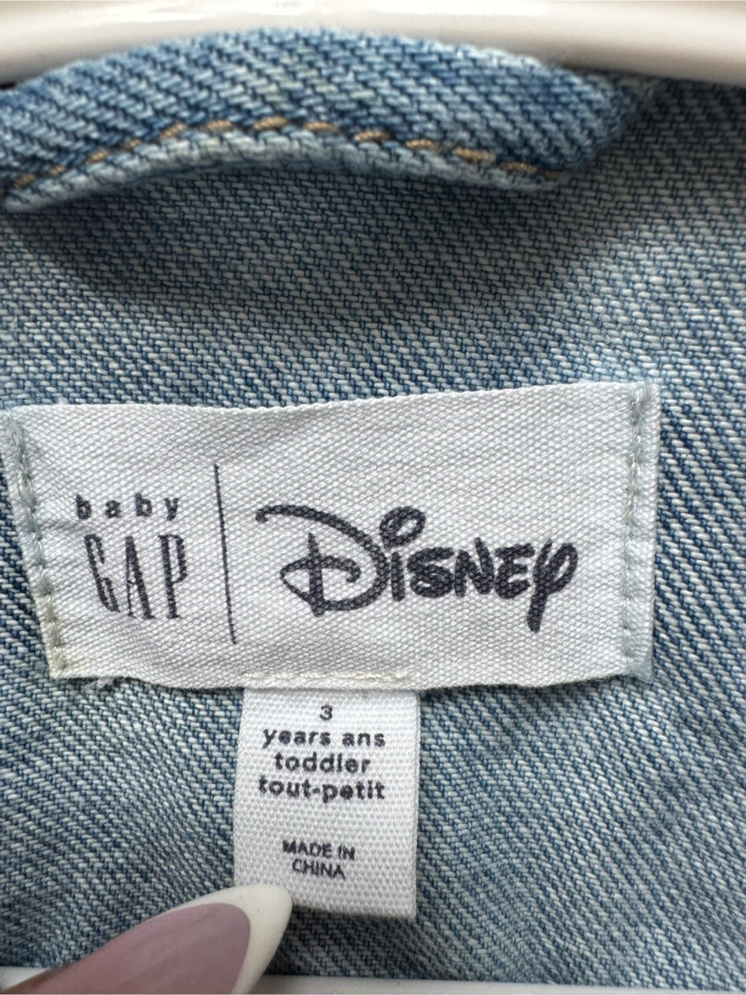 Gap Kids Disney Mickey Mouse Denim Jacket Size 3 - photo 2