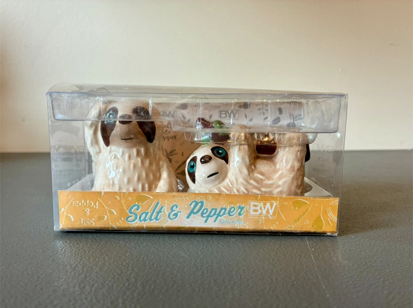 Boston Warehouse Sloth Salt and Pepper Shakers