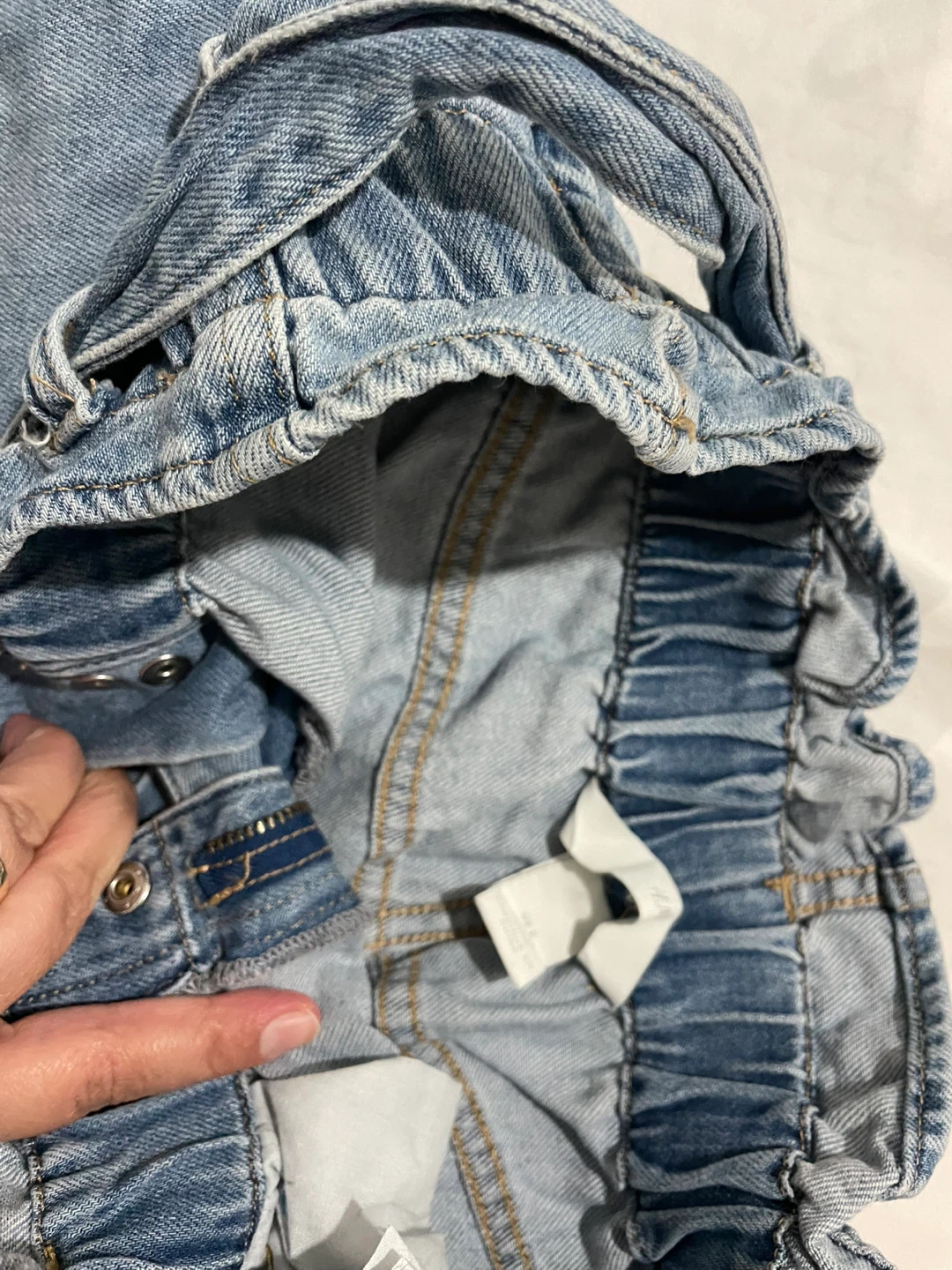 Denim High-Waisted Shorts H&M - photo 2