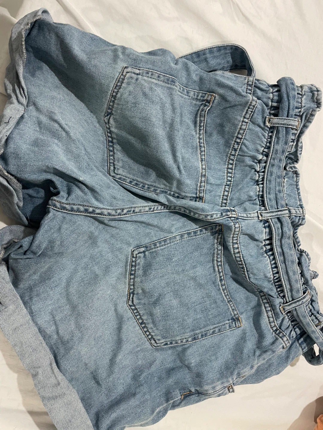 Denim High-Waisted Shorts H&M - photo 3