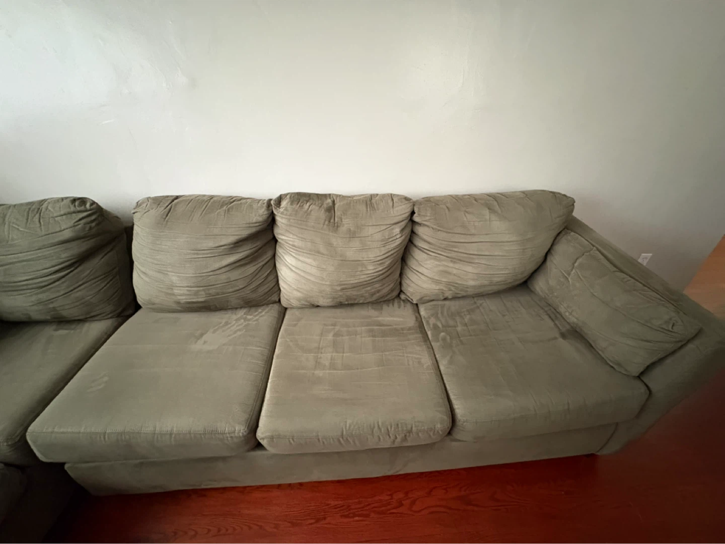 Sectional Couch - Olive