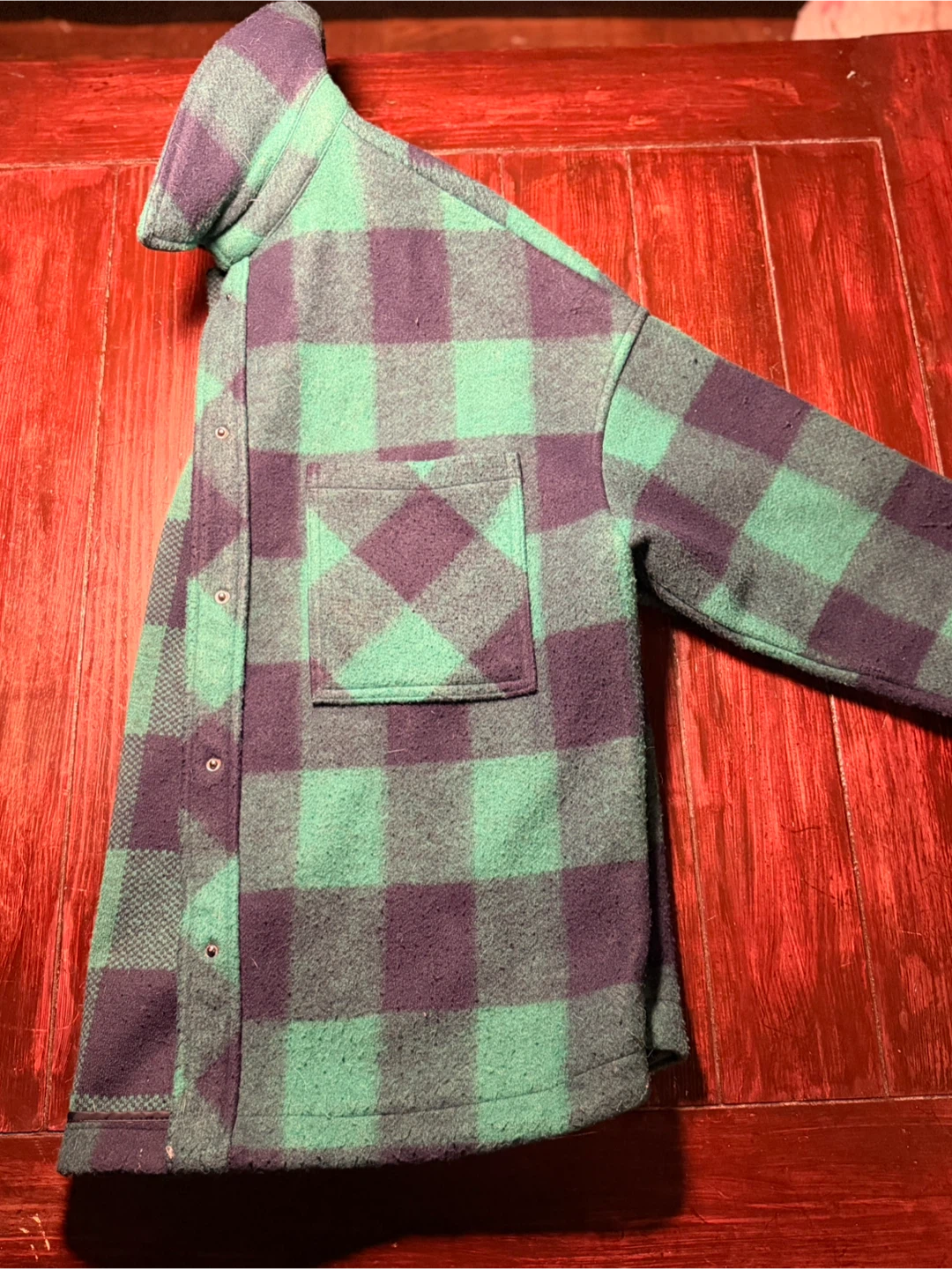 ZARA Plaid Flannel Shirt Jacket - photo 4