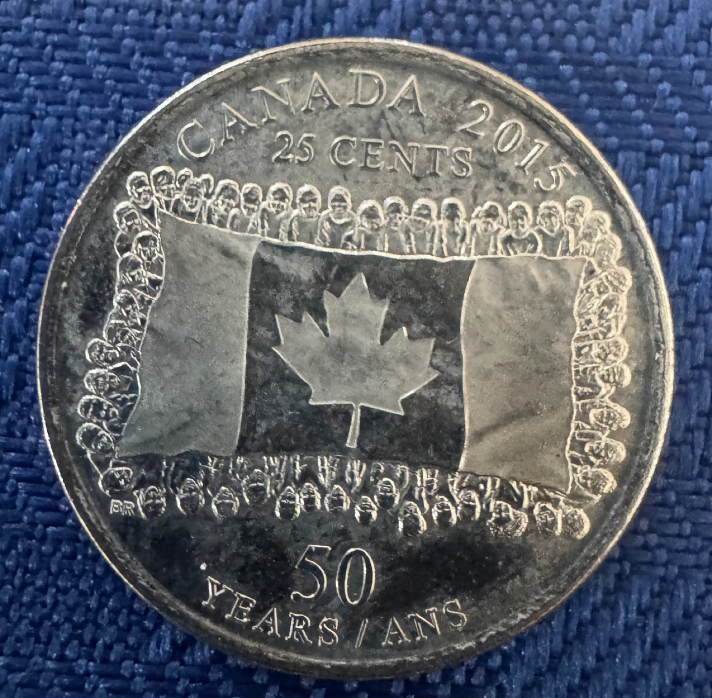 Canada 25 Cents Coin 2015 - 50 Years - photo 3