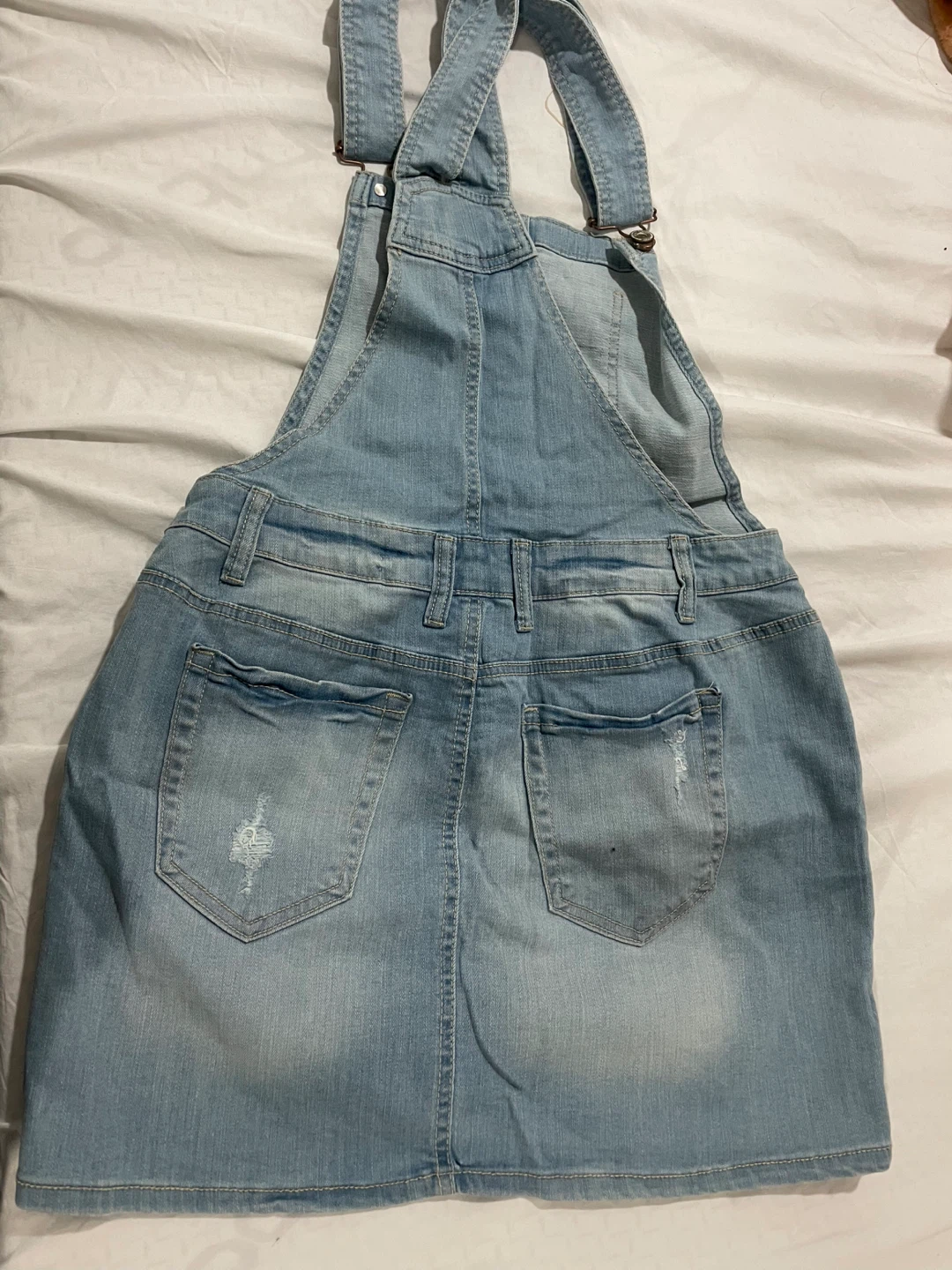 WAX JEAN Denim Overall Dress
