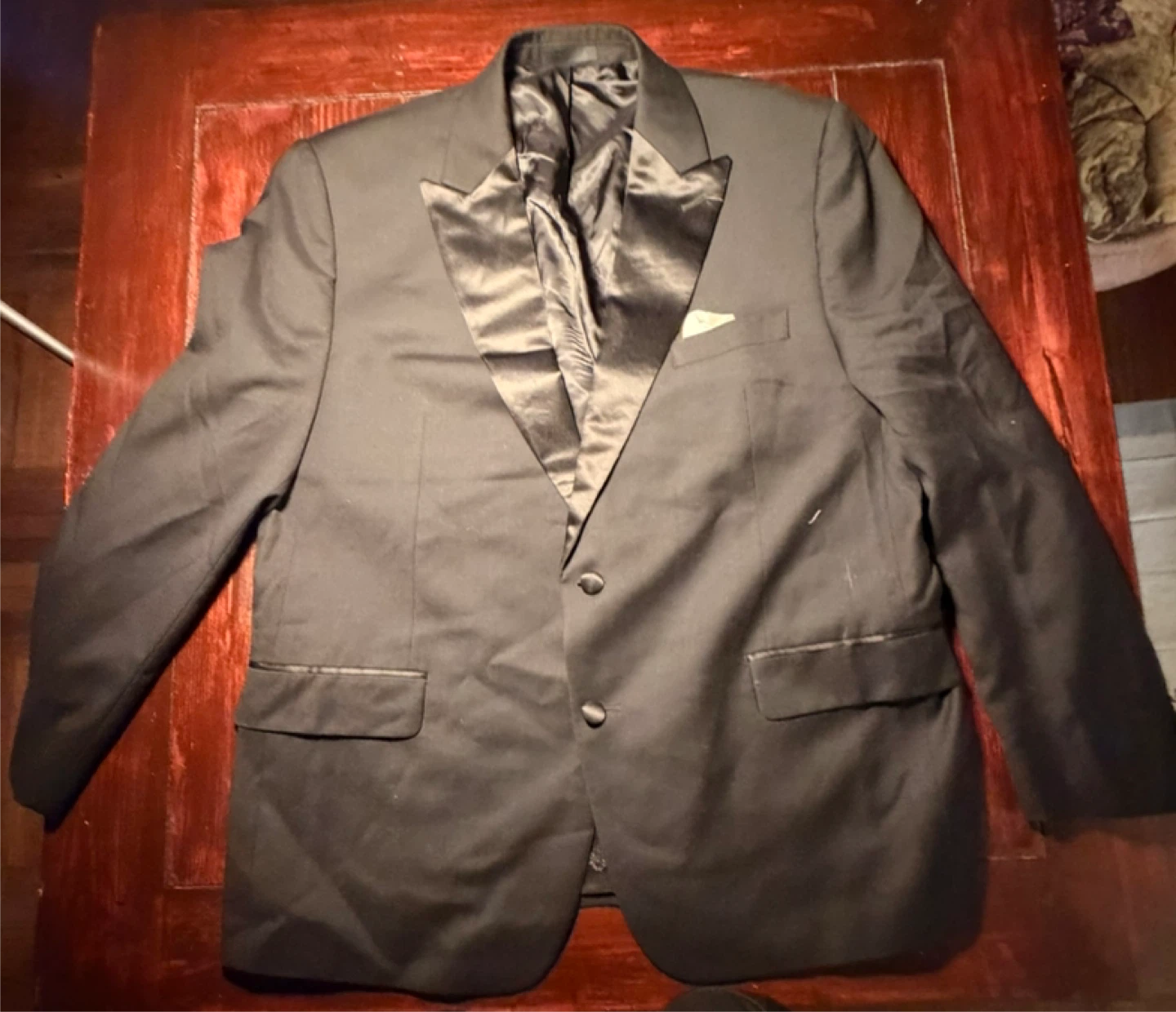Black Tuxedo Jacket with Satin Lapels