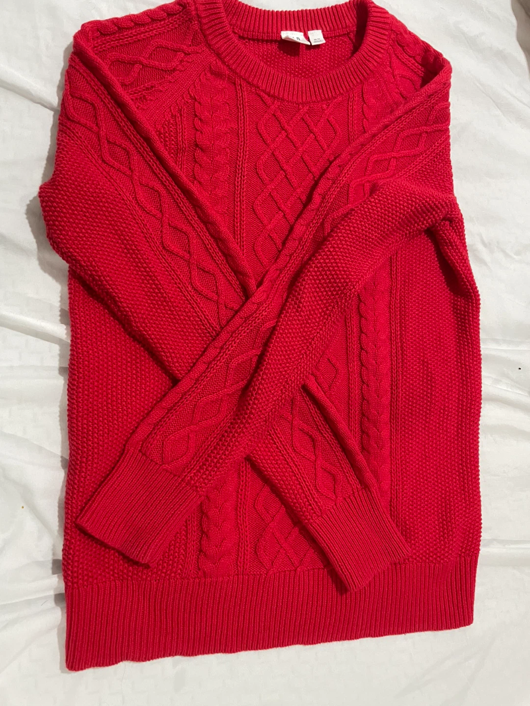 GAP Red Cable Knit Sweater