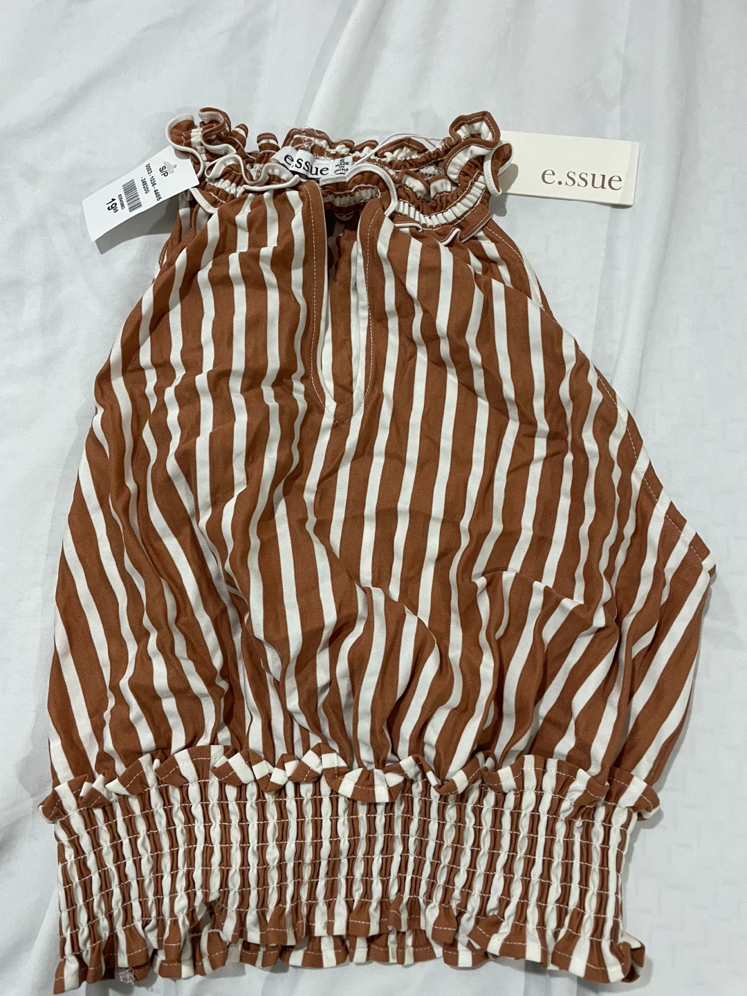e.ssue Women's Striped Halter Top - photo 3