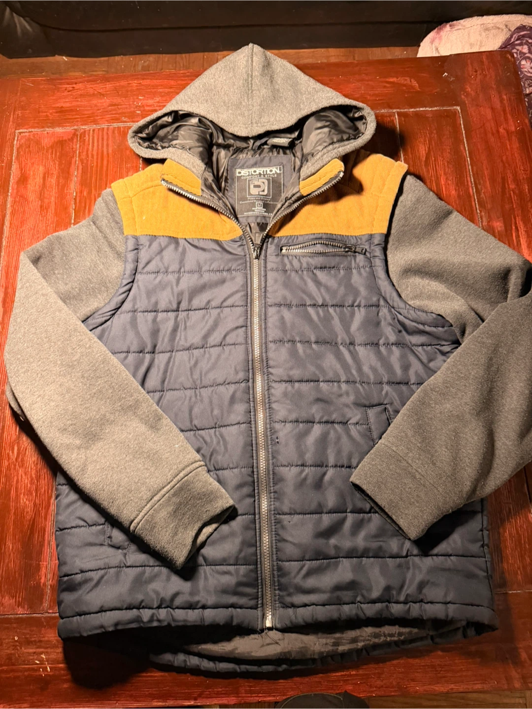 Distortion Comfort & Style Men's Puffer Jacket with Hood