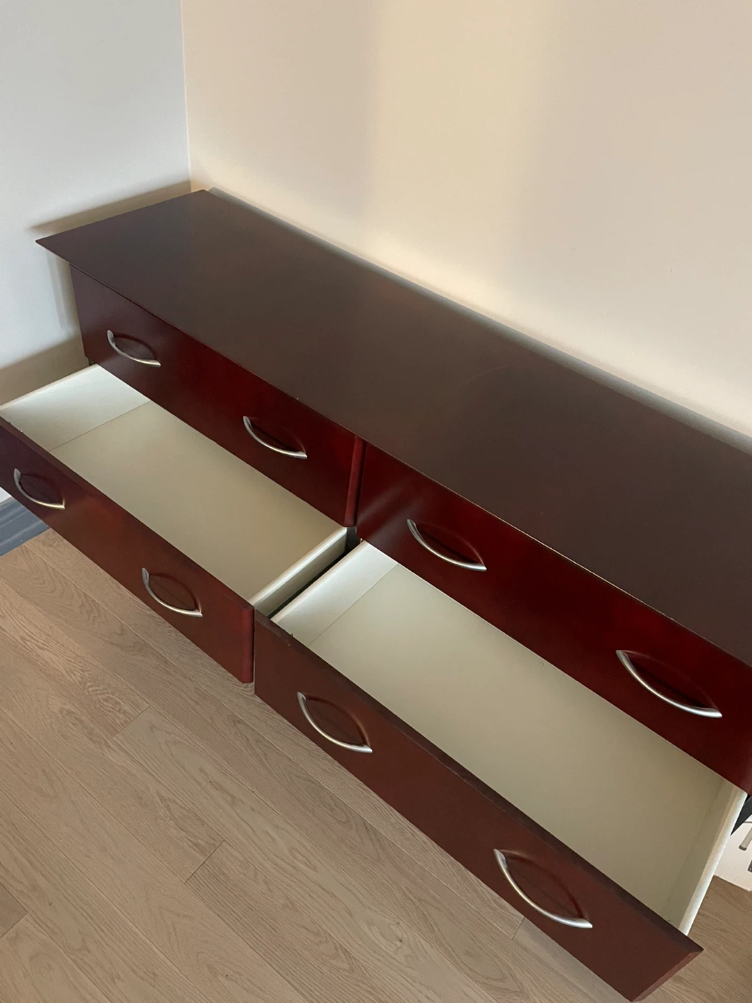 Cherry 6-Drawer Long Dresser - photo 3