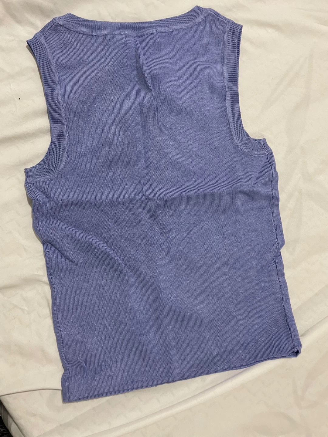 SUZY Women's Ribbed Tank Top - Periwinkle Blue - photo 2