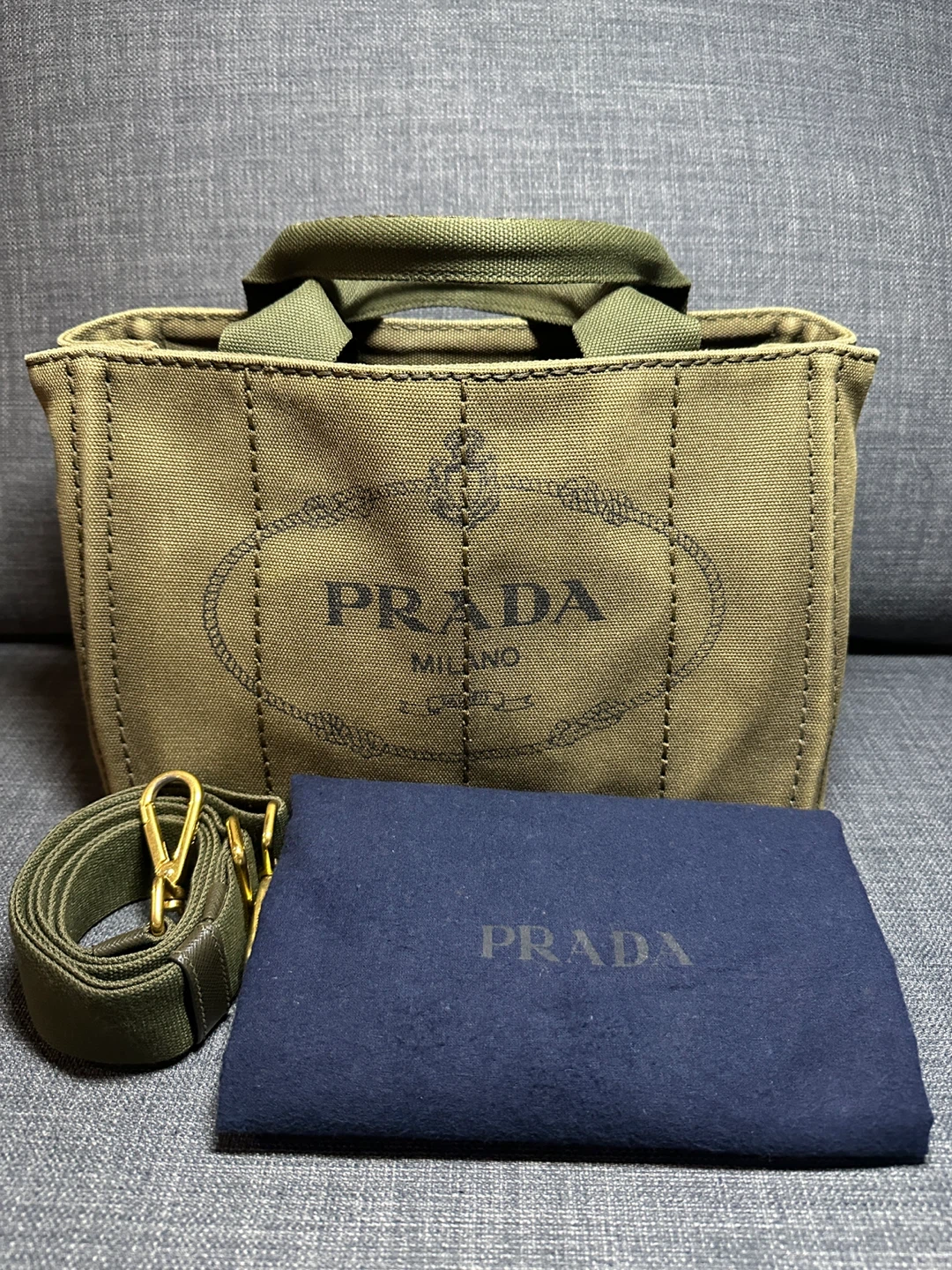 PRADA Canvas Tote Bag