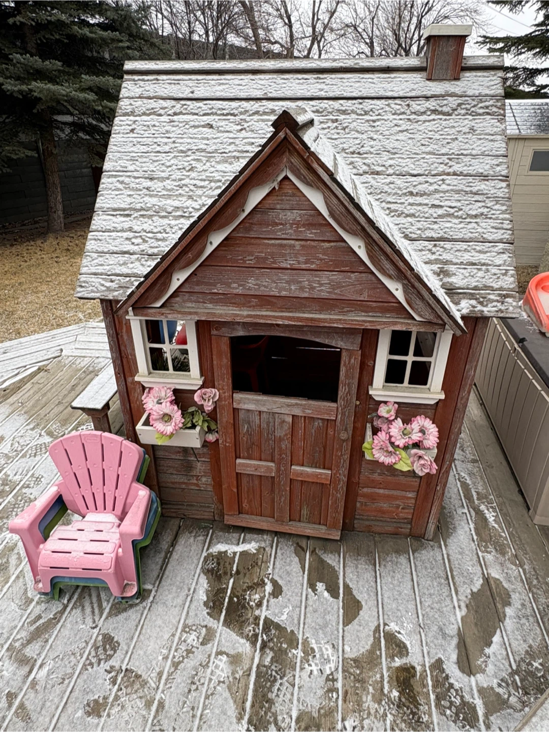 Wooden Playhouse with Accessories
