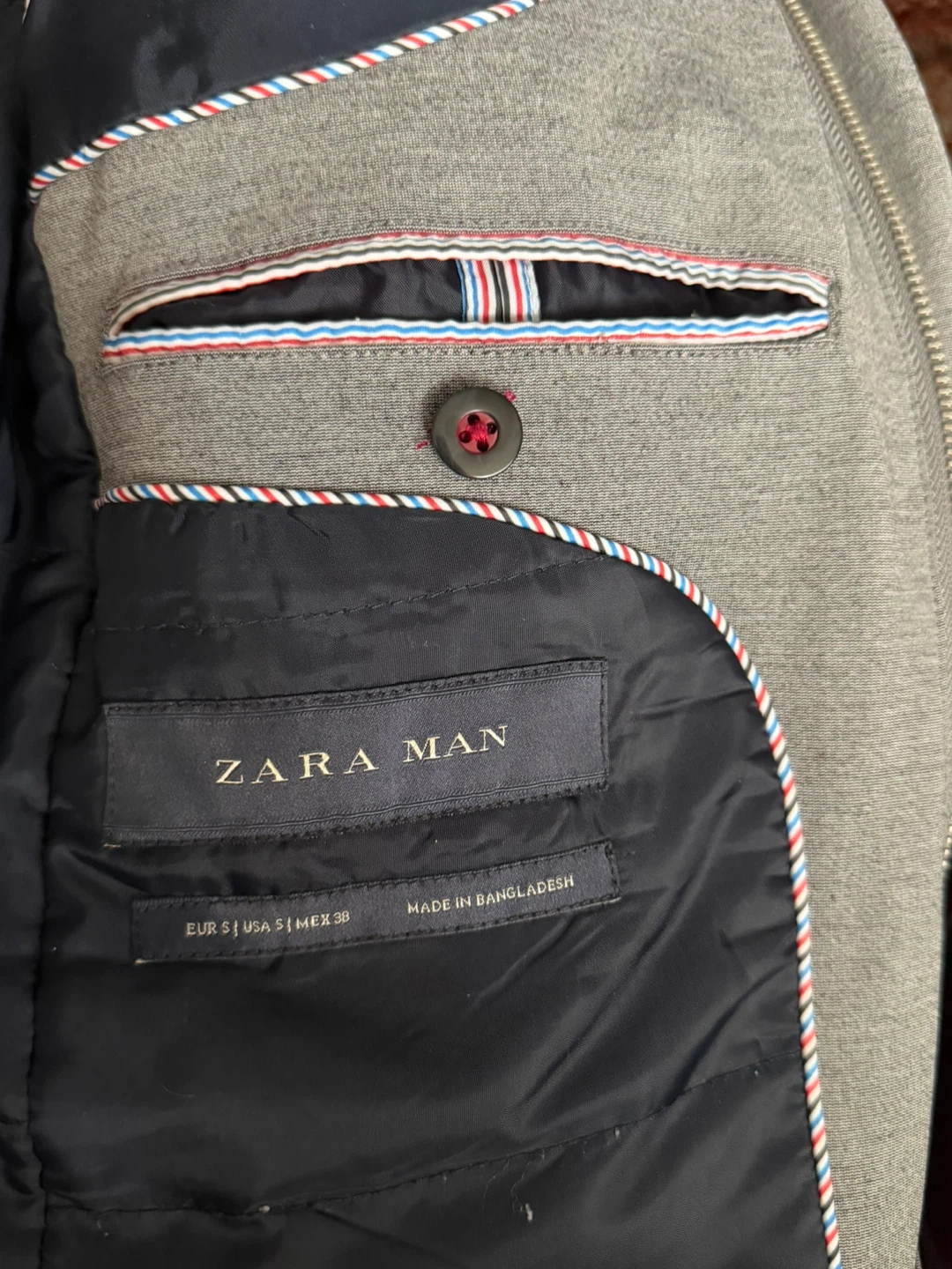 ZARA MAN Grey Button-Up Jacket Size S - photo 4