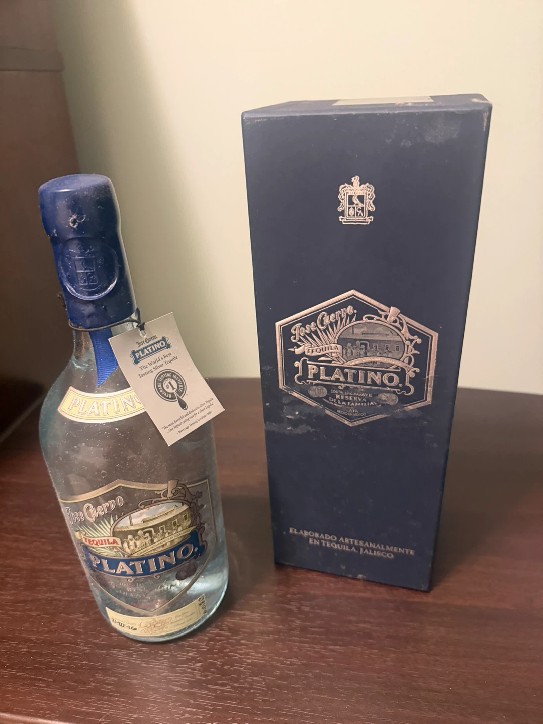 Jose Cuervo Platino Tequila with Box