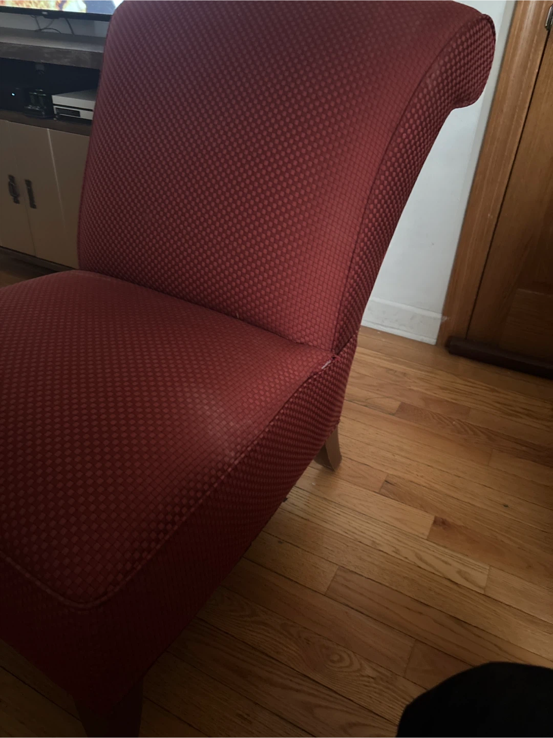 Large red Walter e smith lounge chair - photo 3