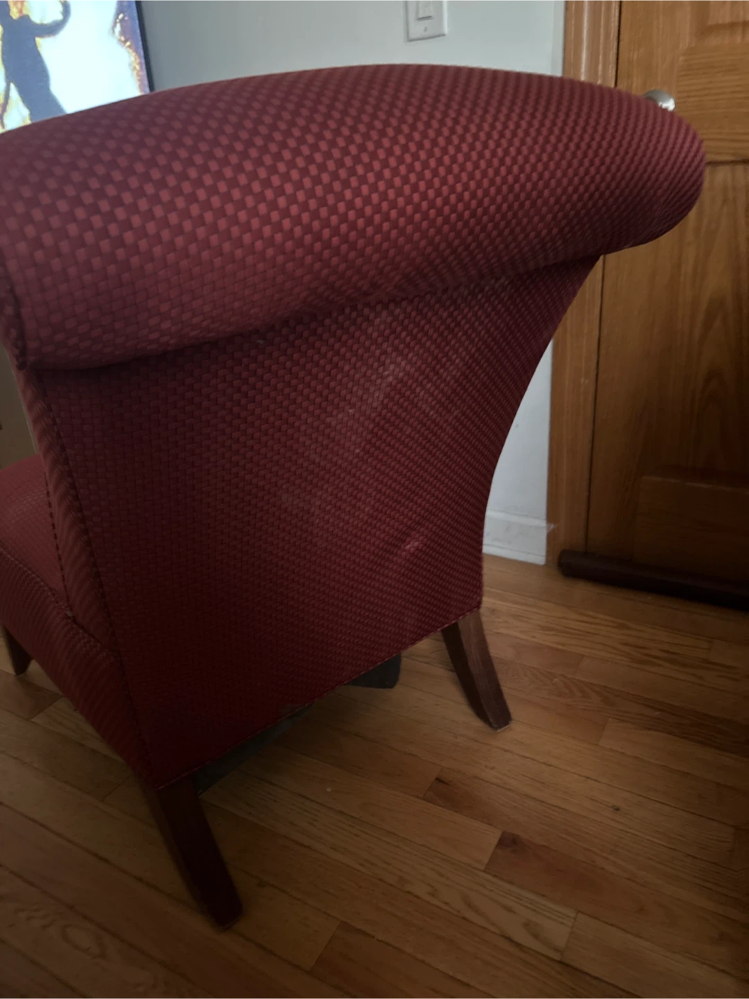 Large red Walter e smith lounge chair - photo 5