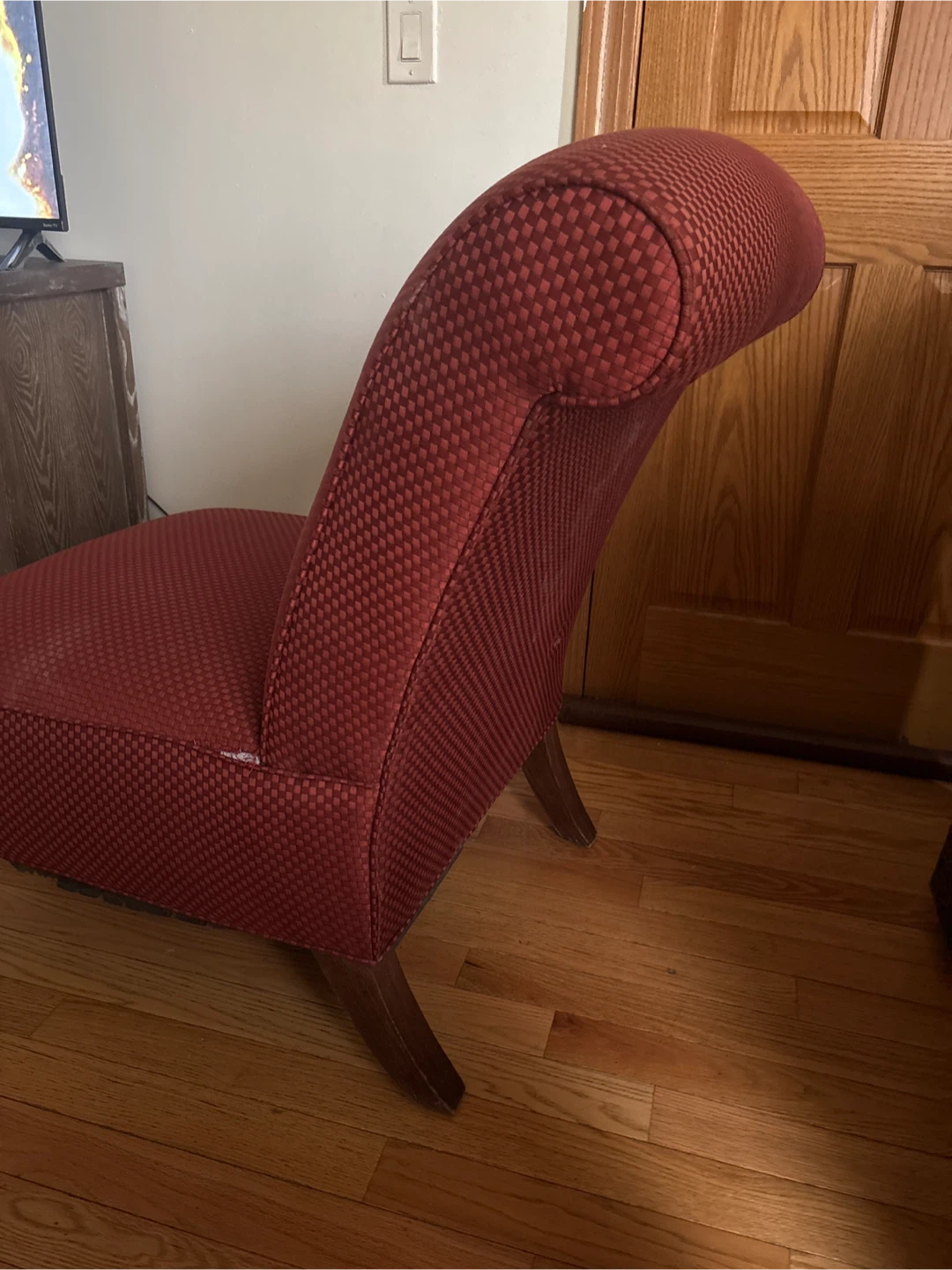 Large red Walter e smith lounge chair - photo 4