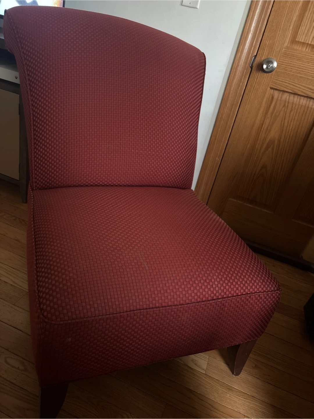 Large red Walter e smith lounge chair - photo 2