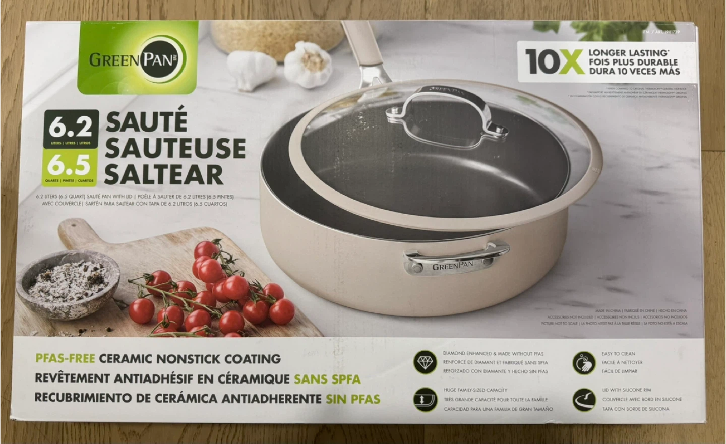 GreenPan 6.2L Sauté Pan with Lid