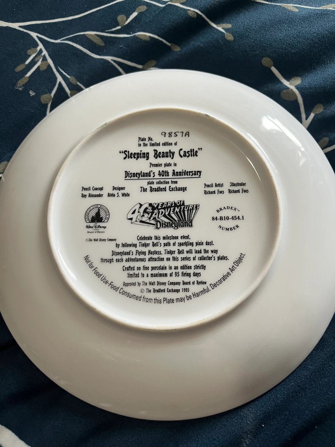 Sleeping Beauty Castle Collector's Plate - photo 2