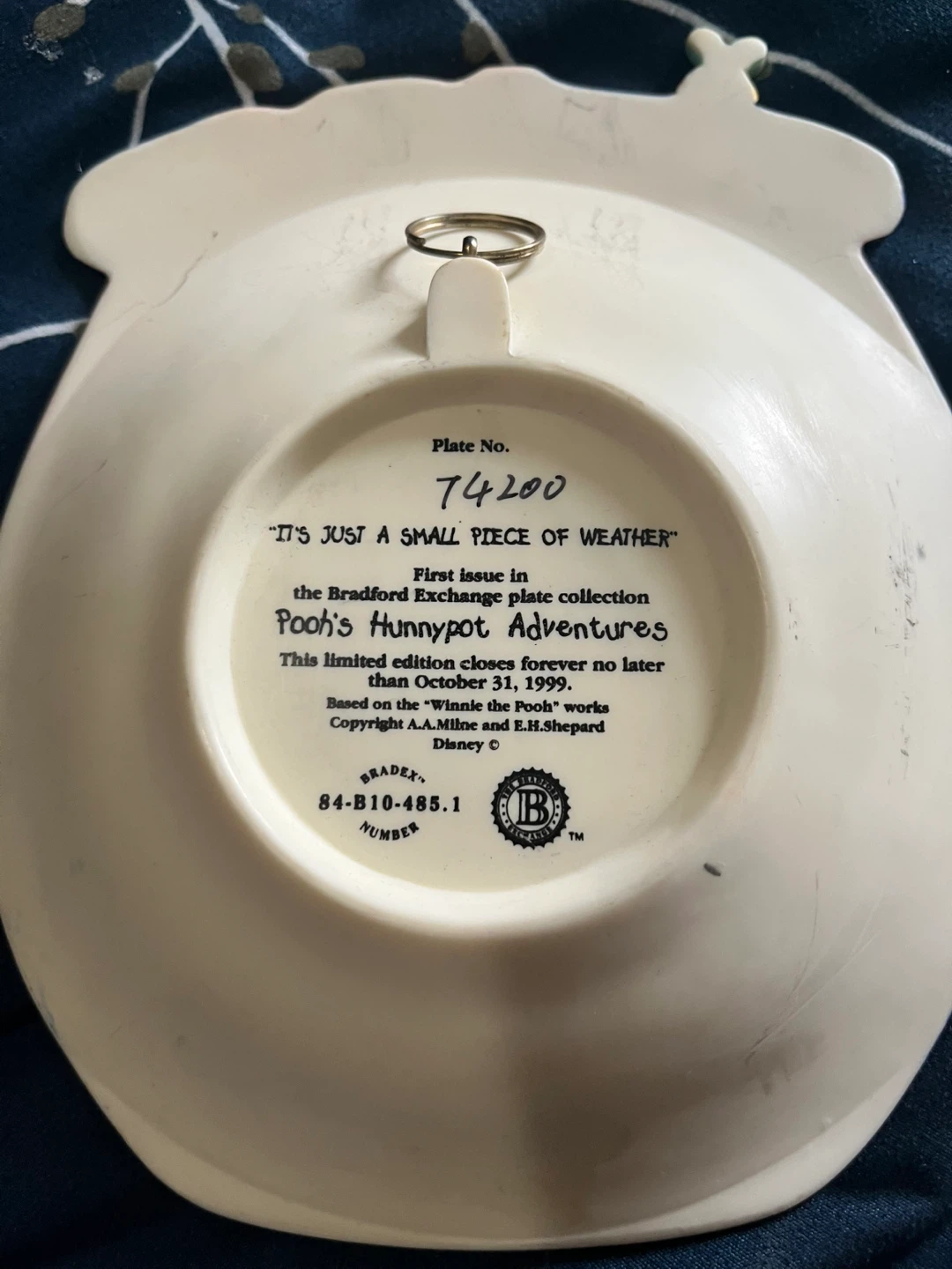 Winnie the Pooh Bradford Exchange Plate - photo 2