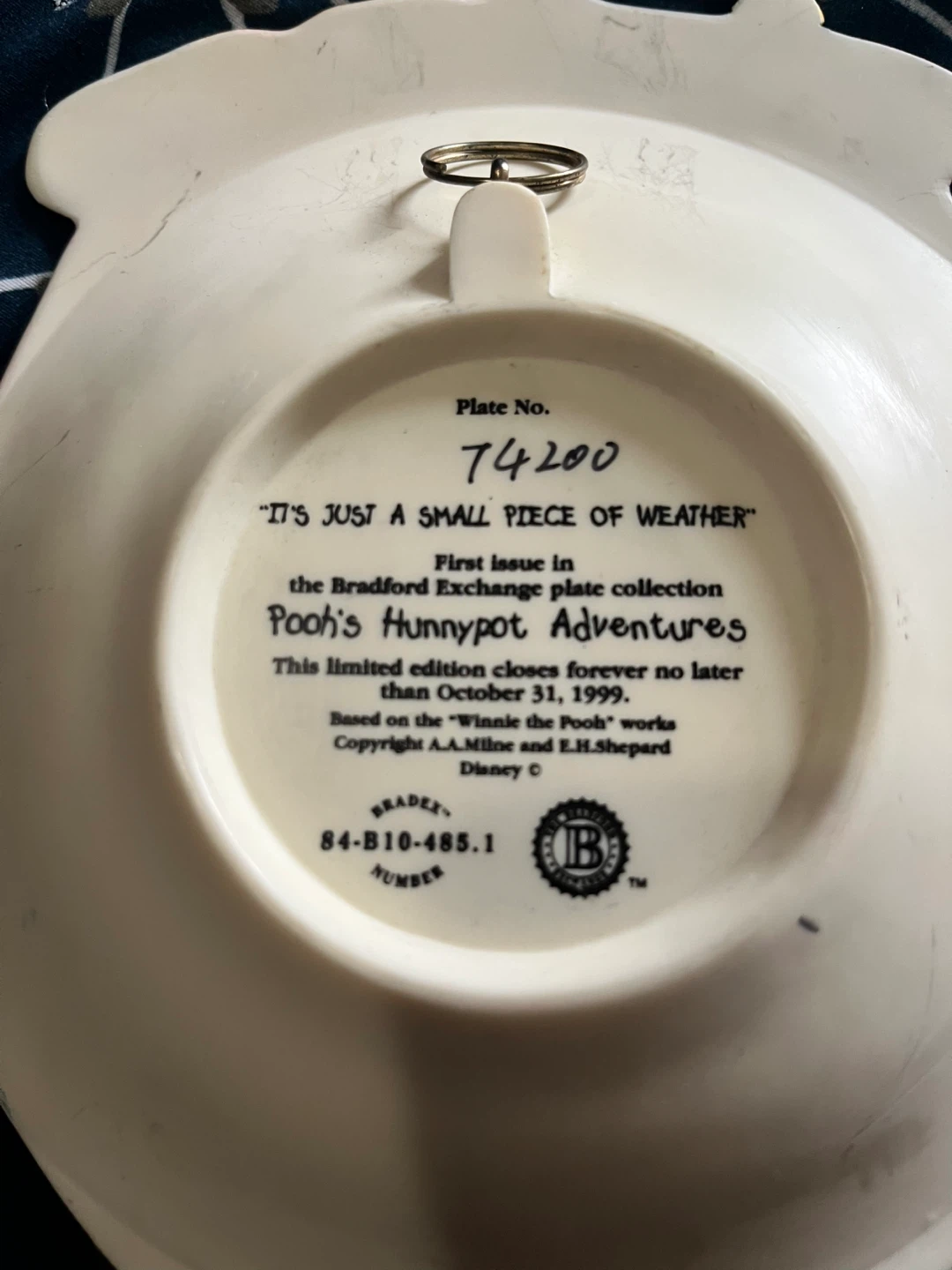 Winnie the Pooh Bradford Exchange Plate - photo 3