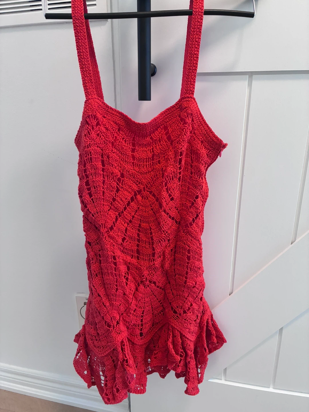 Zara Crochet Dress Red Size S
