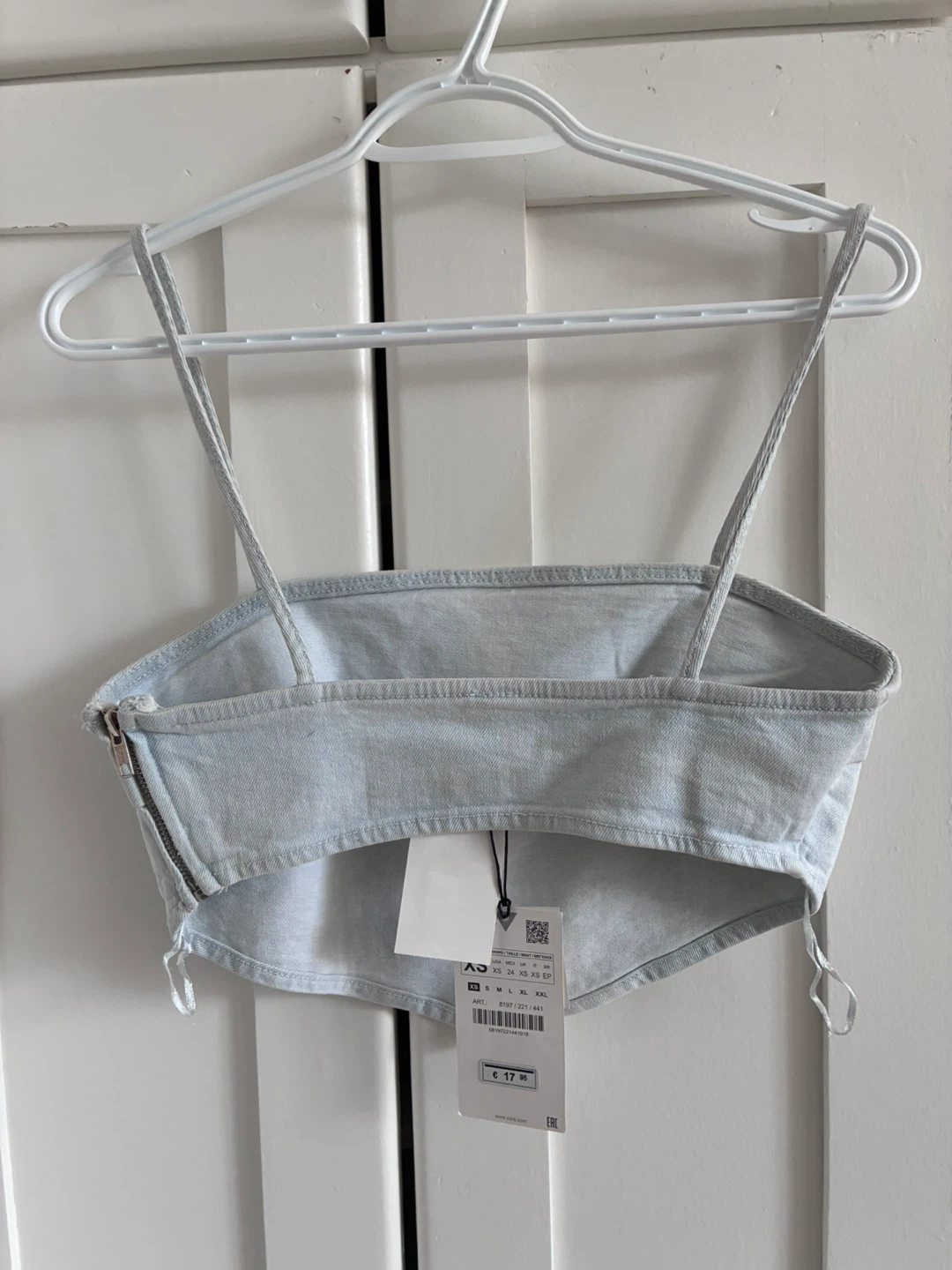 Zara Denim Crop Top - photo 2