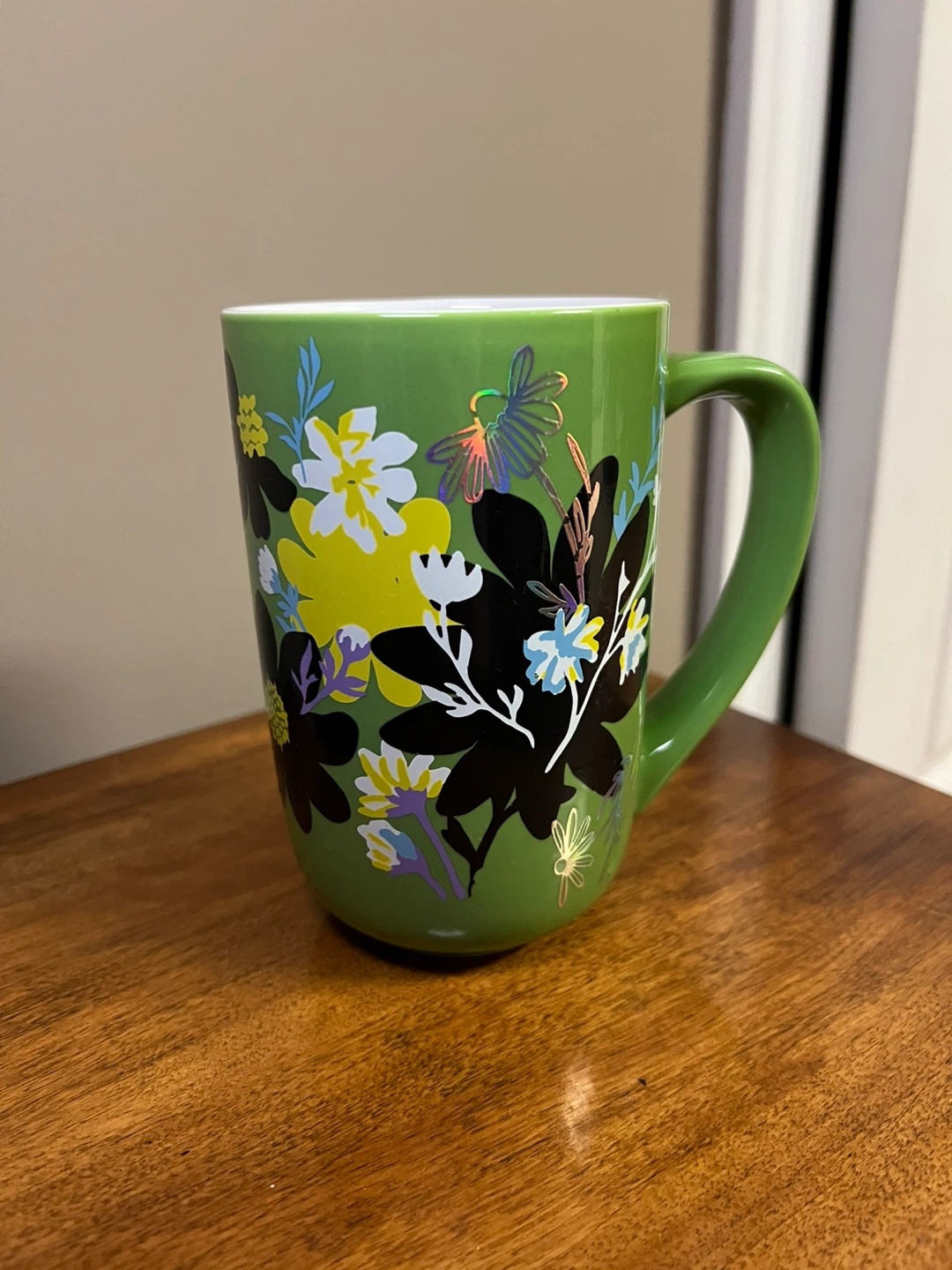 DAVIDsTEA Green Floral Mug
