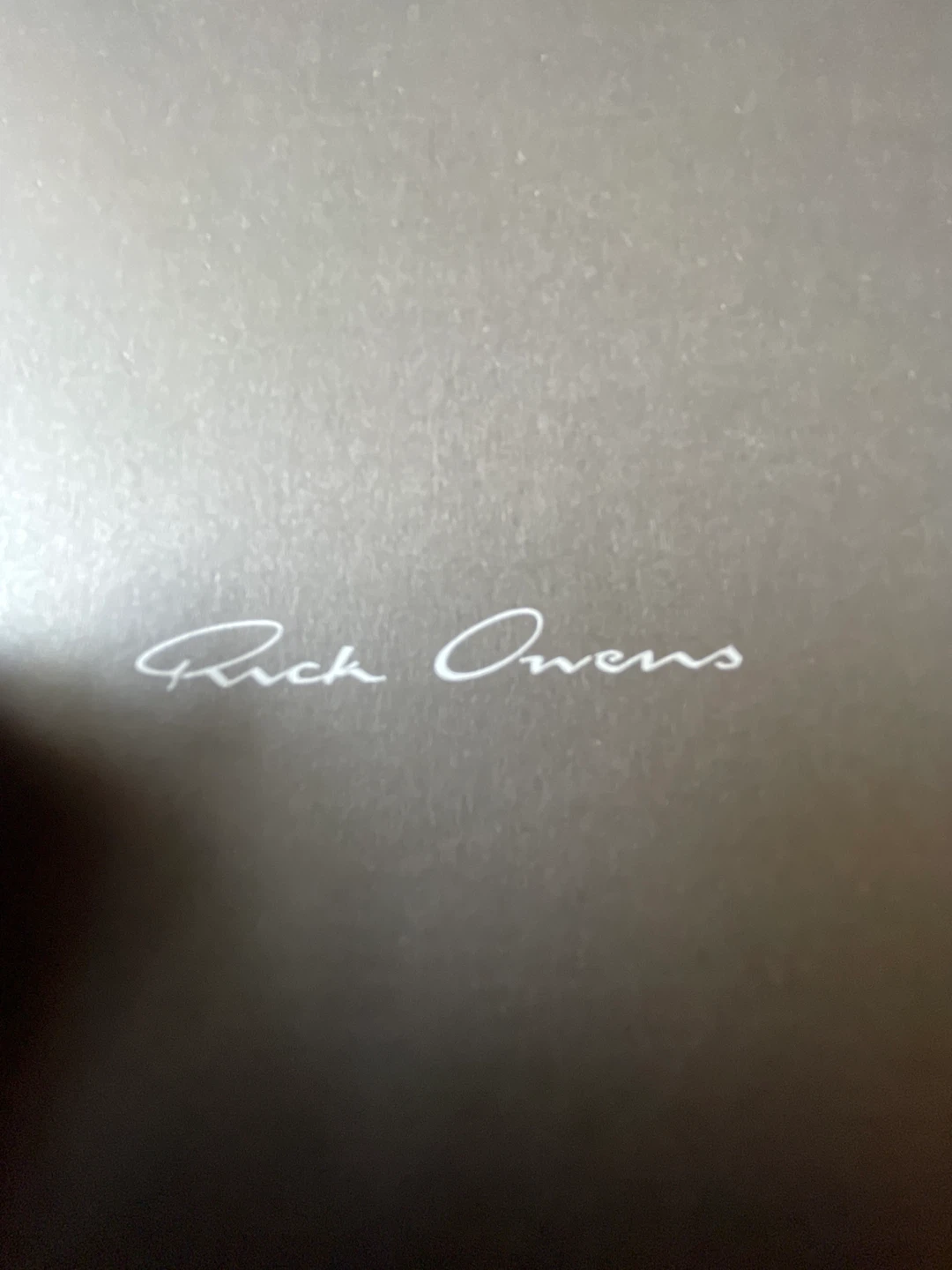 Rick Owens Cream Leather Sneakers