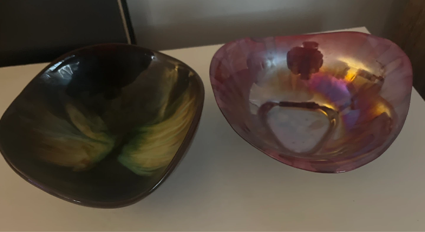 Set of 2 Decorative Glass Bowls - photo 2