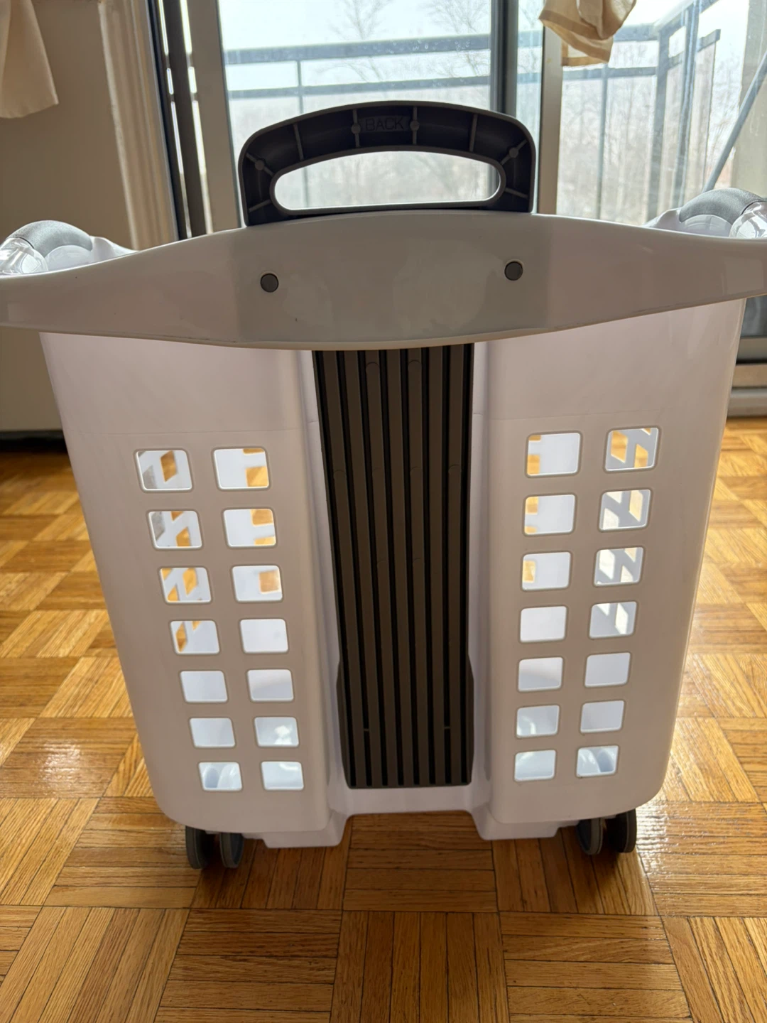 Rolling Laundry Basket with Wheels – Great Condition - photo 2