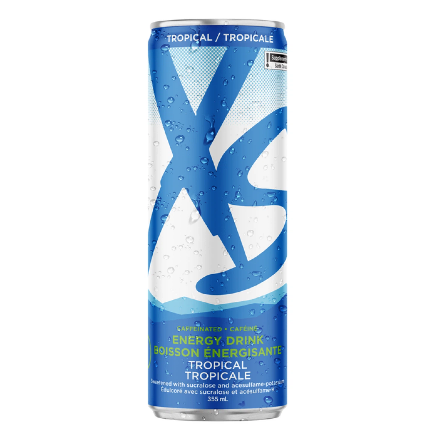 XS Tropical Energy Drink 355mL no sugar 12 can