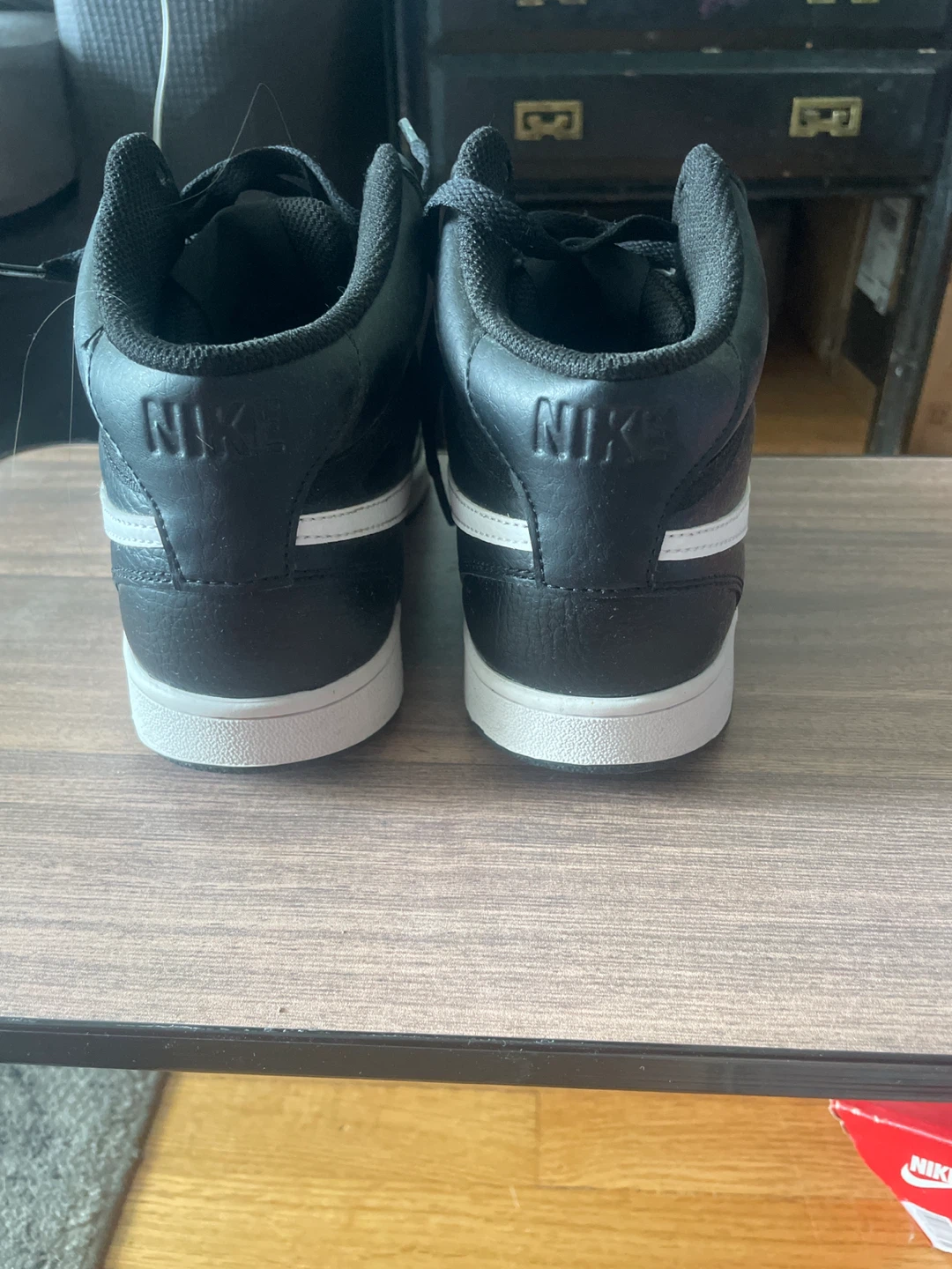 Nike Court Vision Mid Women's Shoes Size 8 Black/White - photo 3