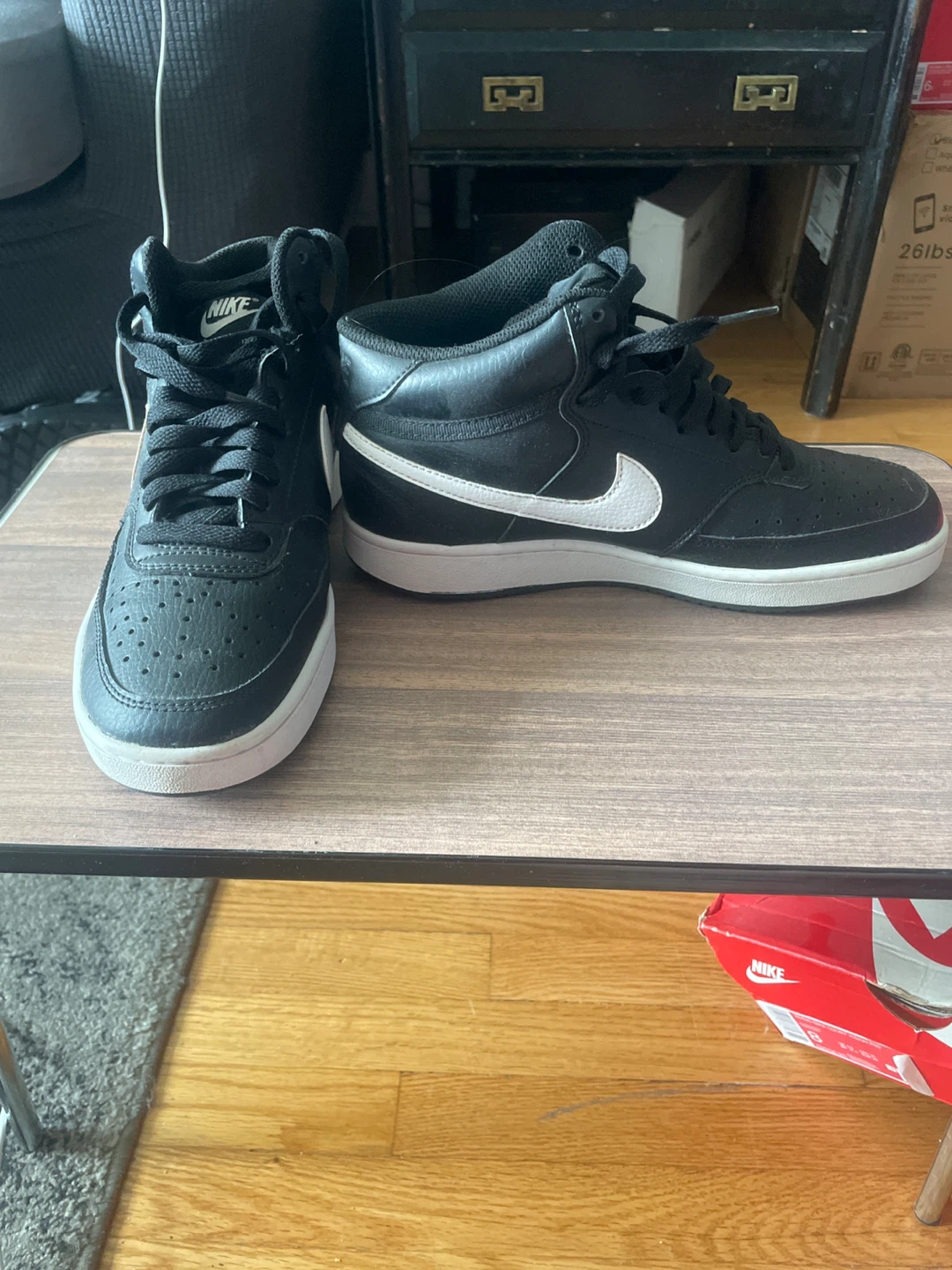 Nike Court Vision Mid Women's Shoes Size 8 Black/White - photo 2