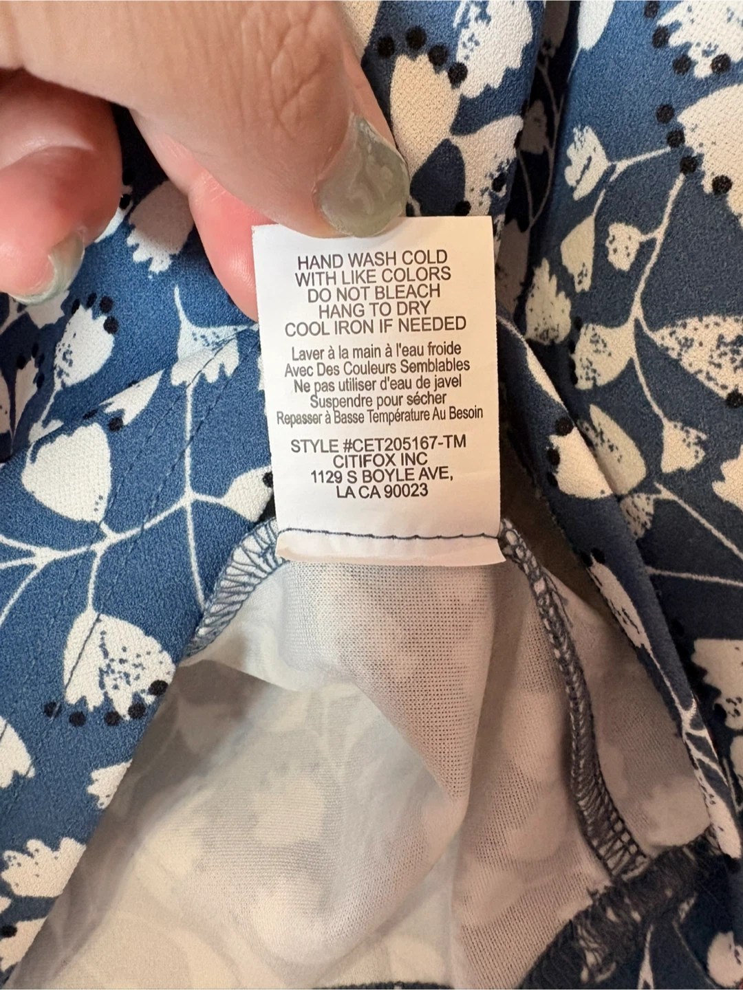 Melloday Blue Floral Top - photo 5
