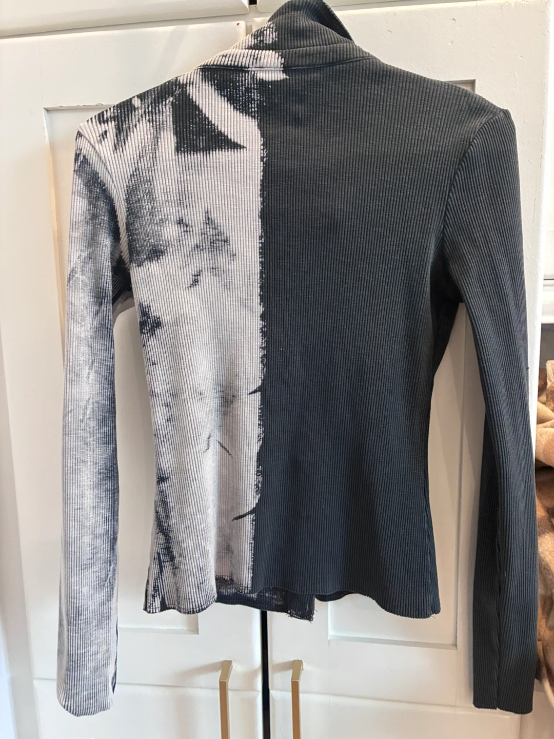 ZARA Ribbed Long Sleeve Shirt Size S - photo 3