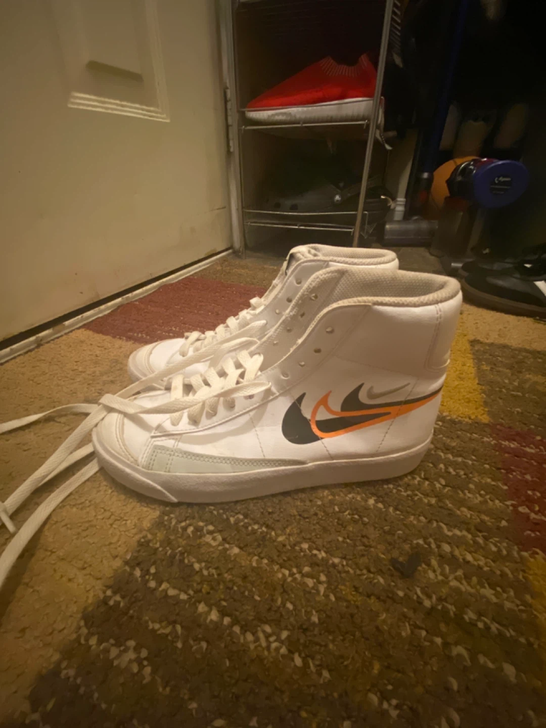 Nike Blazer Mid '77 Vintage Sneakers White/Orange