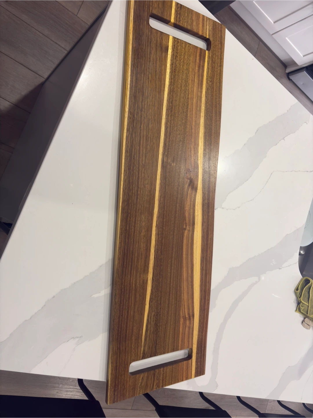 Large Wooden Serving Board with Handles - photo 2