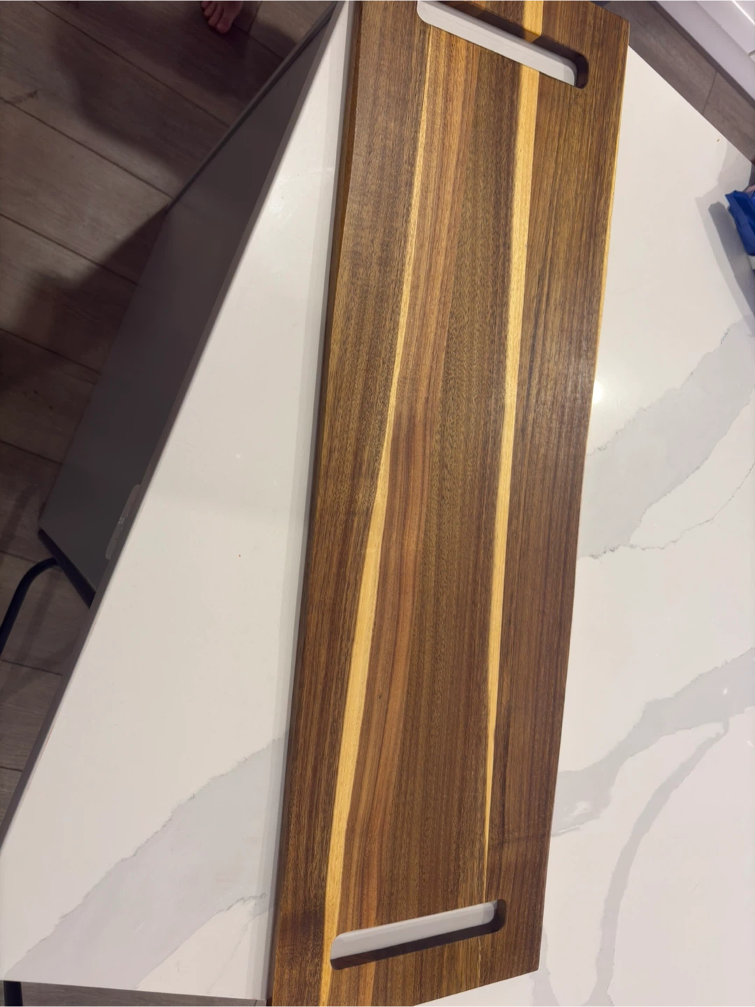 Large Wooden Serving Board with Handles - photo 3
