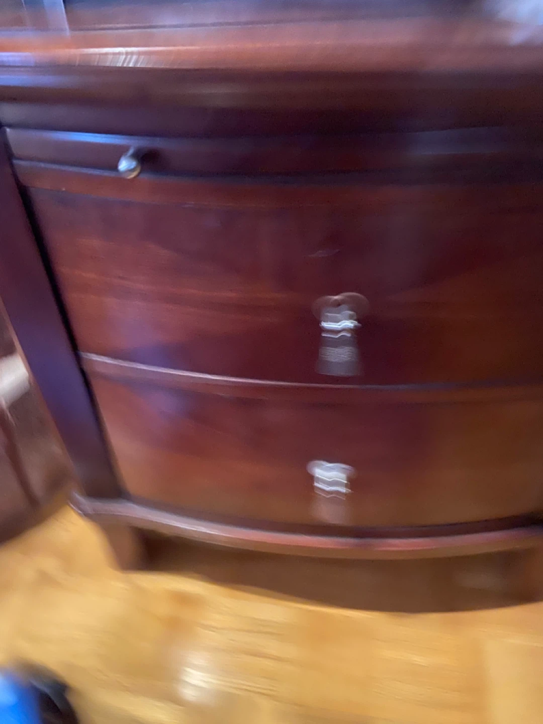 Wooden dresser with three drawers