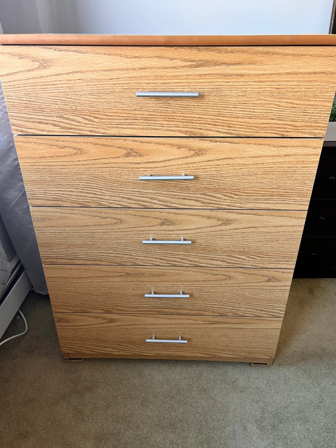 Wooden 5-Drawer Dresser - photo 4